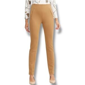 Chico’s Sz 1R (US 8R) Camel Pull On Hollywood Waist Pant Rayon-Nylon-Spandex